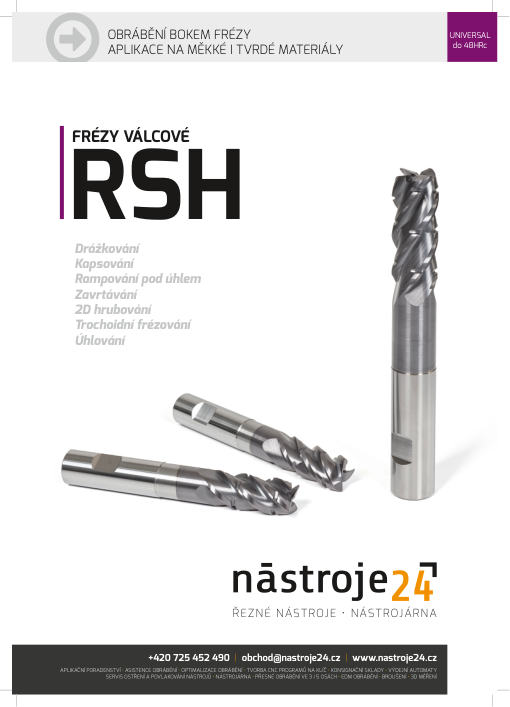 Náhled katalogu: Válcové frézy RSH